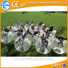 Precios de fábrica bola de parachoques humana de fútbol burbuja inflable en China